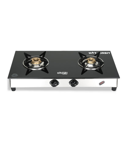 Hot Orbit 2 Burner Toughened Glass Cooktop