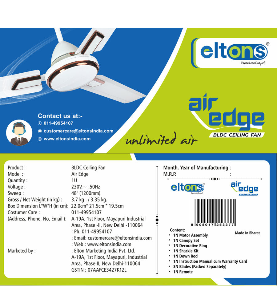 Air Edge BLDC Ceiling Fan with Remote