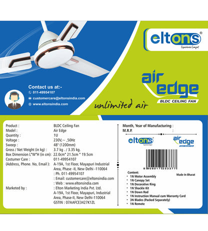Air Edge BLDC Ceiling Fan with Remote