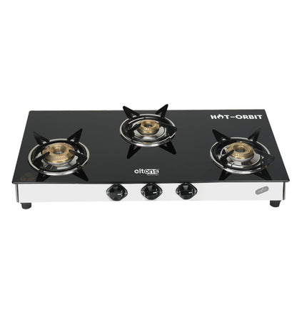 Hot Orbit 3 Burner Toughened Glass Cooktop