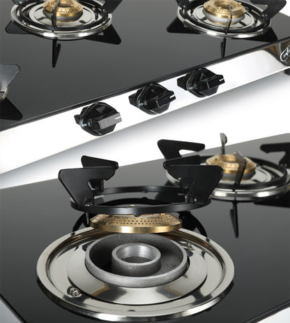 Hot Orbit 3 Burner Toughened Glass Cooktop