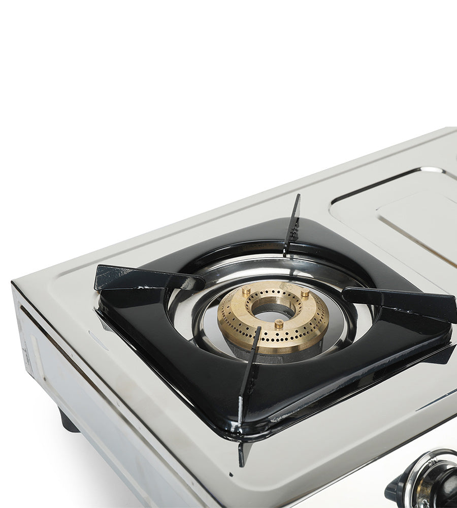 Super Delight 2 Burner Stainless Steel Body LPG Stove